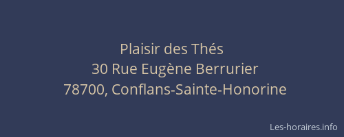Plaisir des Thés