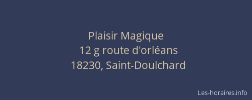 Plaisir Magique