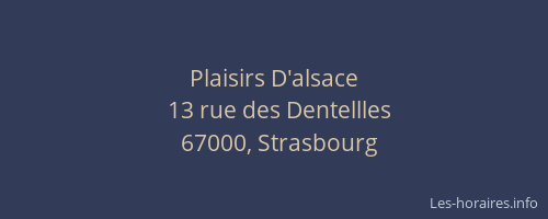 Plaisirs D'alsace