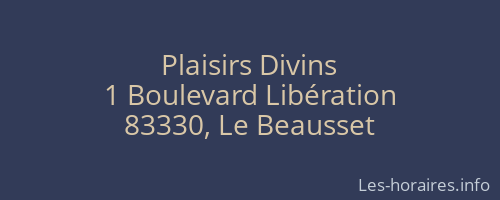 Plaisirs Divins