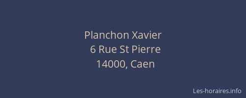 Planchon Xavier