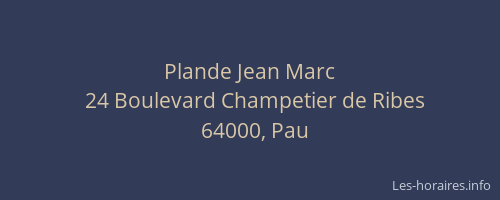 Plande Jean Marc