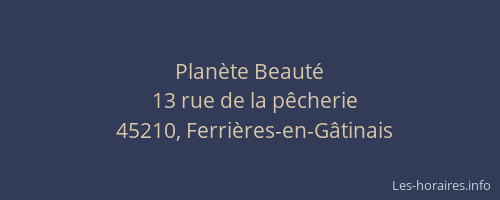 Plan&egrave;te Beaut&eacute;
