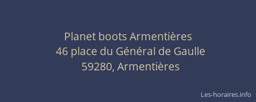 Planet boots Armentières