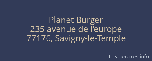 Planet Burger