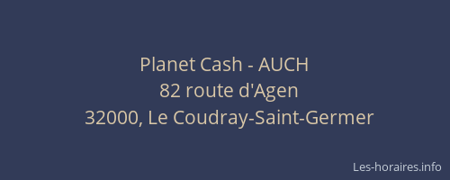 Planet Cash - AUCH