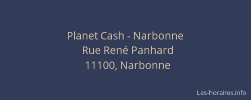 Planet Cash - Narbonne