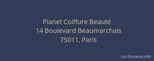 Planet Coiffure Beauté