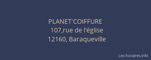 PLANET'COIFFURE