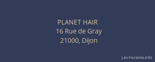 PLANET HAIR