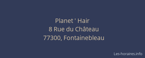 Planet ' Hair