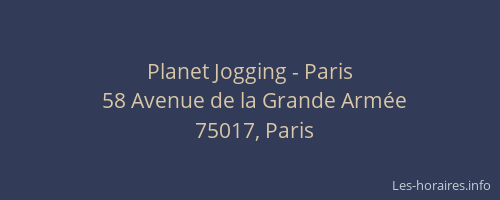 Planet Jogging - Paris