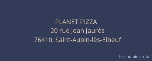PLANET PIZZA