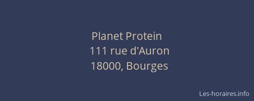Planet Protein
