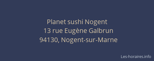 Planet sushi Nogent