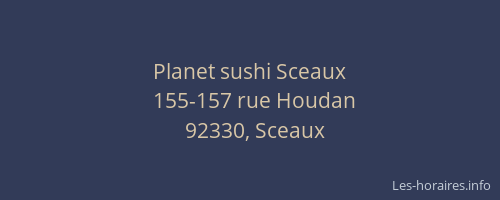 Planet sushi Sceaux