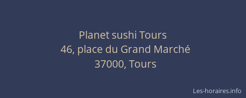 Planet sushi Tours