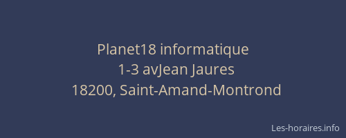 Planet18 informatique