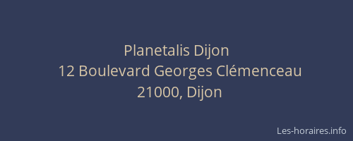 Planetalis Dijon