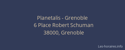 Planetalis - Grenoble
