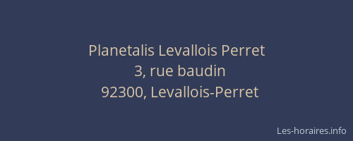 Planetalis Levallois Perret