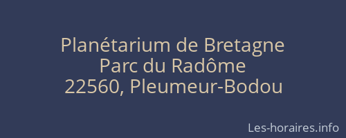Planétarium de Bretagne