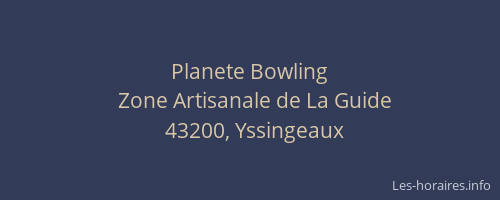 Planete Bowling