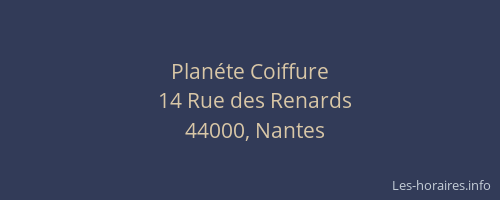 Planéte Coiffure