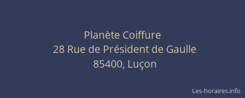 Planète Coiffure
