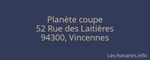 Planète coupe