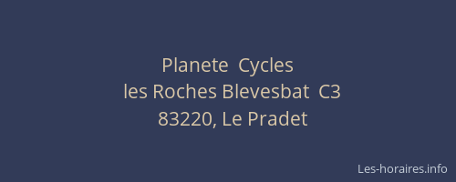 Planete  Cycles