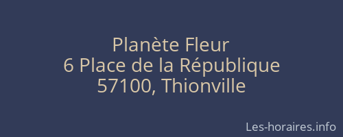 Planète Fleur