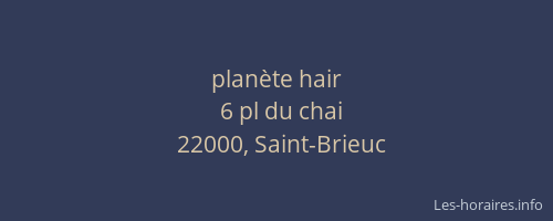 planète hair