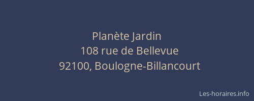 Planète Jardin