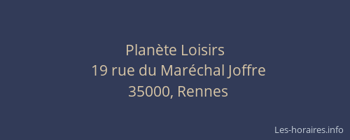 Planète Loisirs