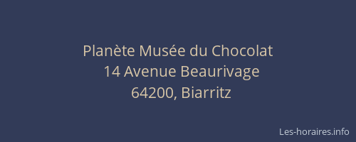 Planète Musée du Chocolat