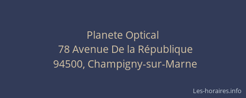 Planete Optical