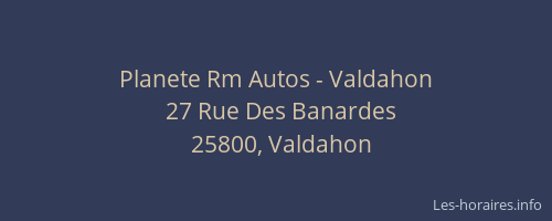 Planete Rm Autos - Valdahon