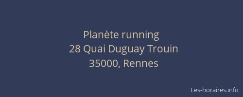 Planète running