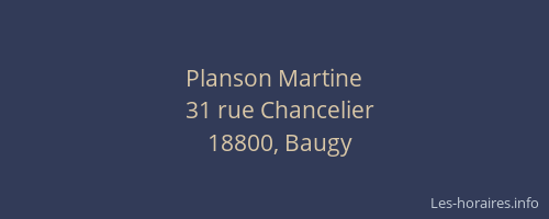 Planson Martine