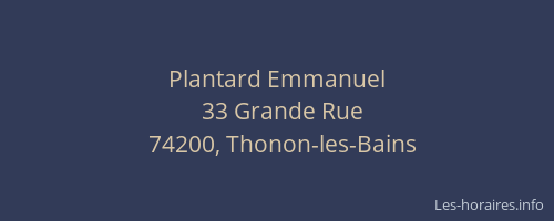 Plantard Emmanuel