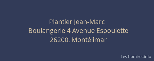 Plantier Jean-Marc