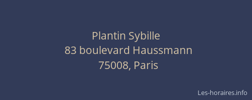 Plantin Sybille