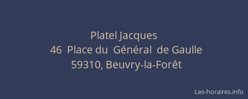 Platel Jacques
