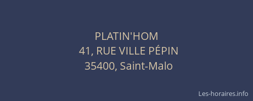 PLATIN'HOM