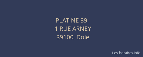 PLATINE 39