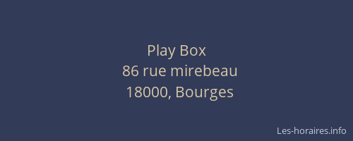 Play Box