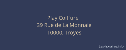 Play Coiffure