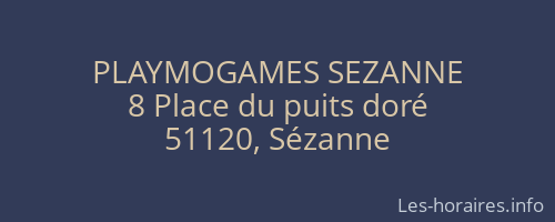 PLAYMOGAMES SEZANNE