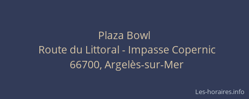 Plaza Bowl